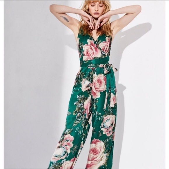 Free People Cabbage Rose jumpsuit size 0 - Picture 1 of 8